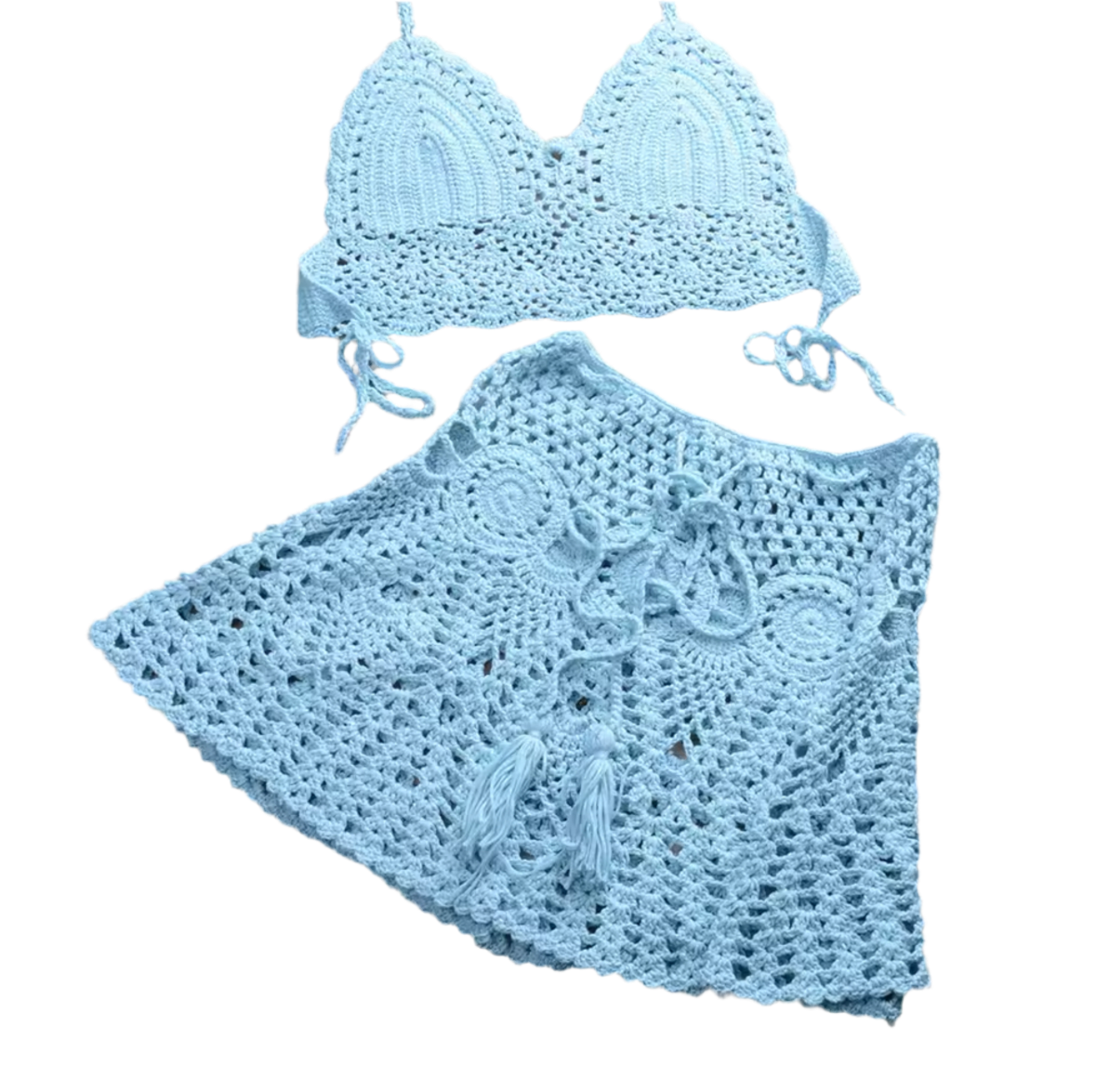 Mariyah Crotchet Mini Skirt Set