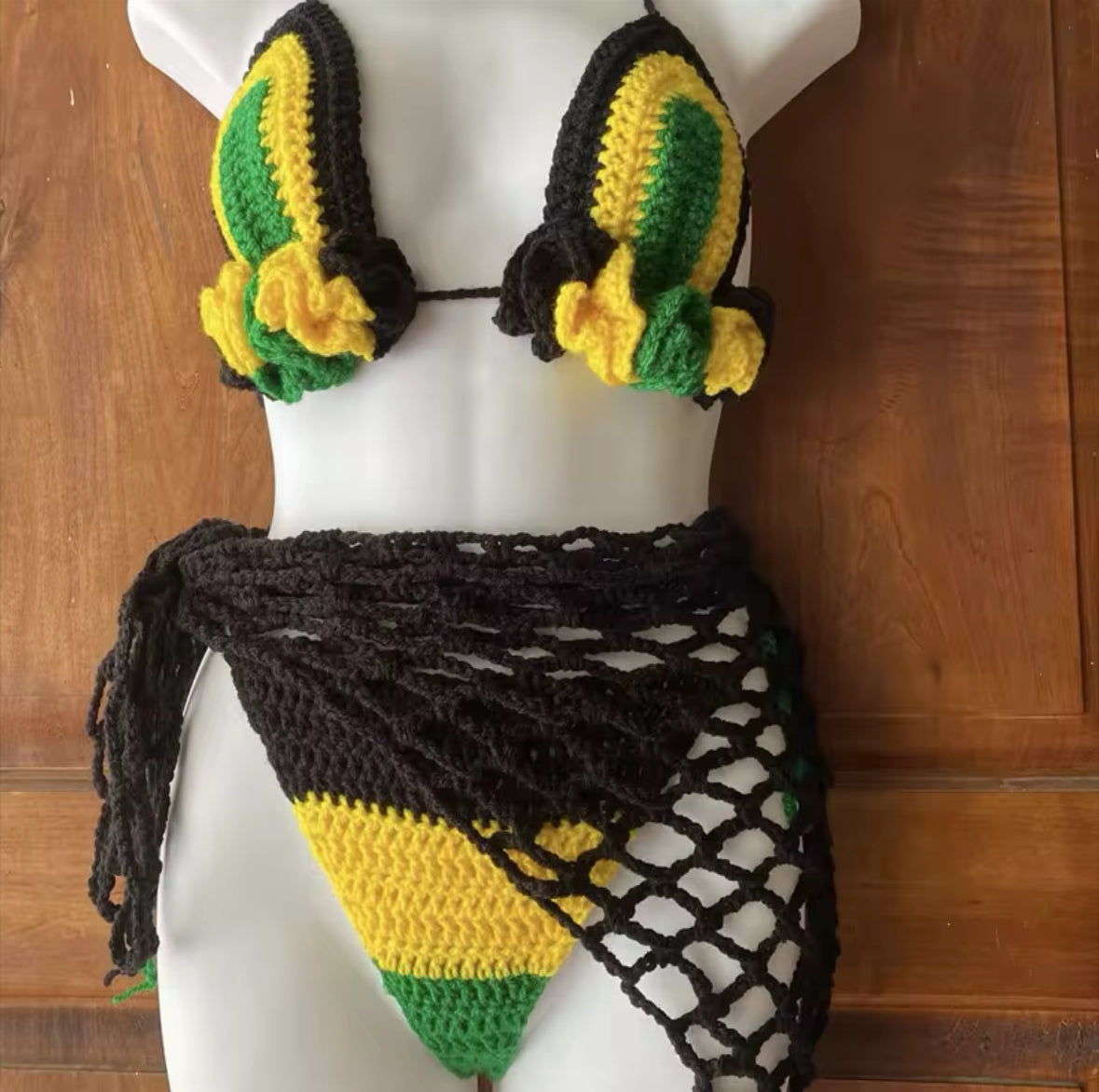 Jamaican Me Happy Crotchet Set