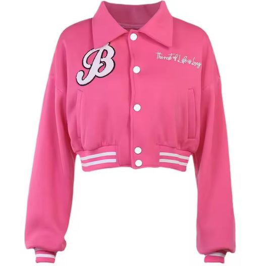 Pink Barbie Bomber Jacket